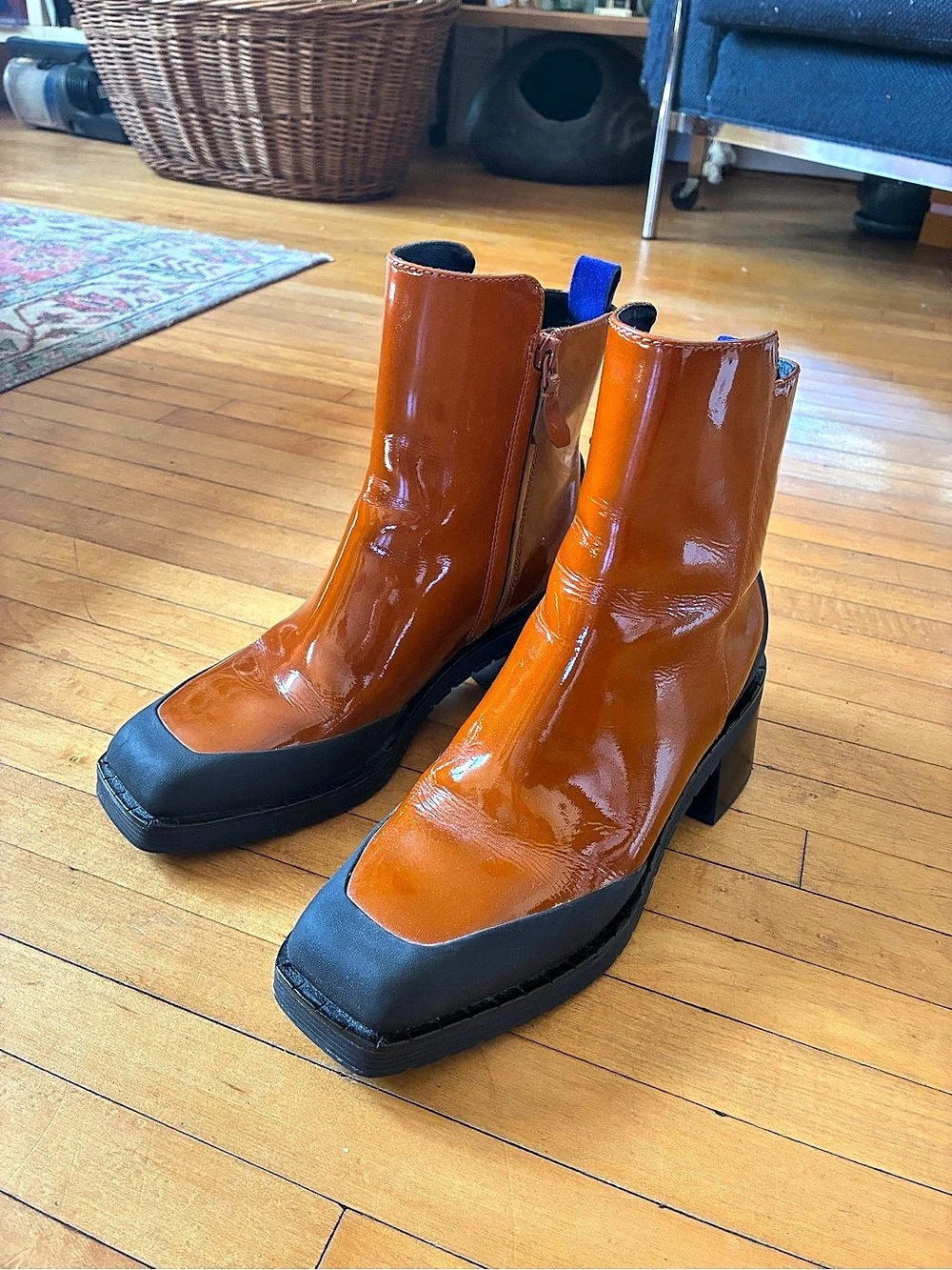 Tory Burch patent leather boots